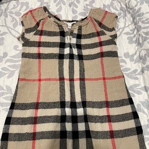 Girls Burberry crepe dress